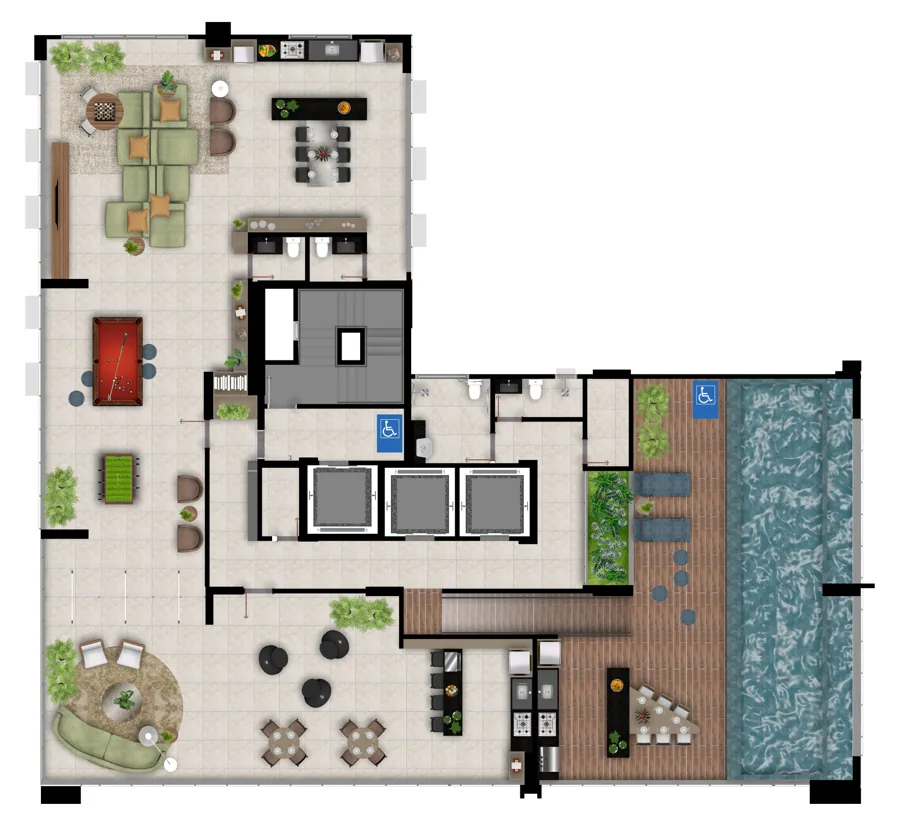 Planta do Lux Oeste: Planta