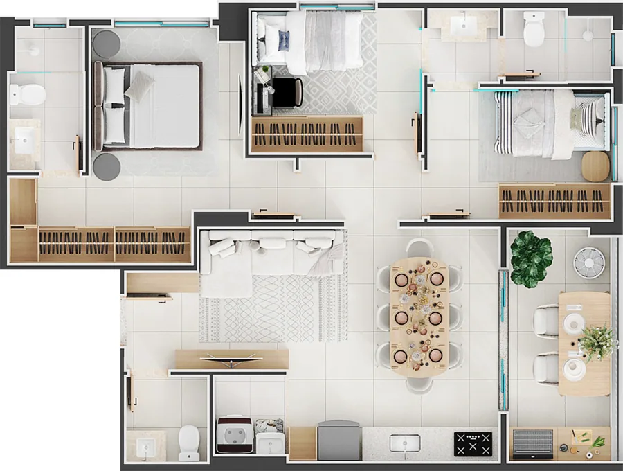 Planta do Verde Maris: 82 m² · Final 2A