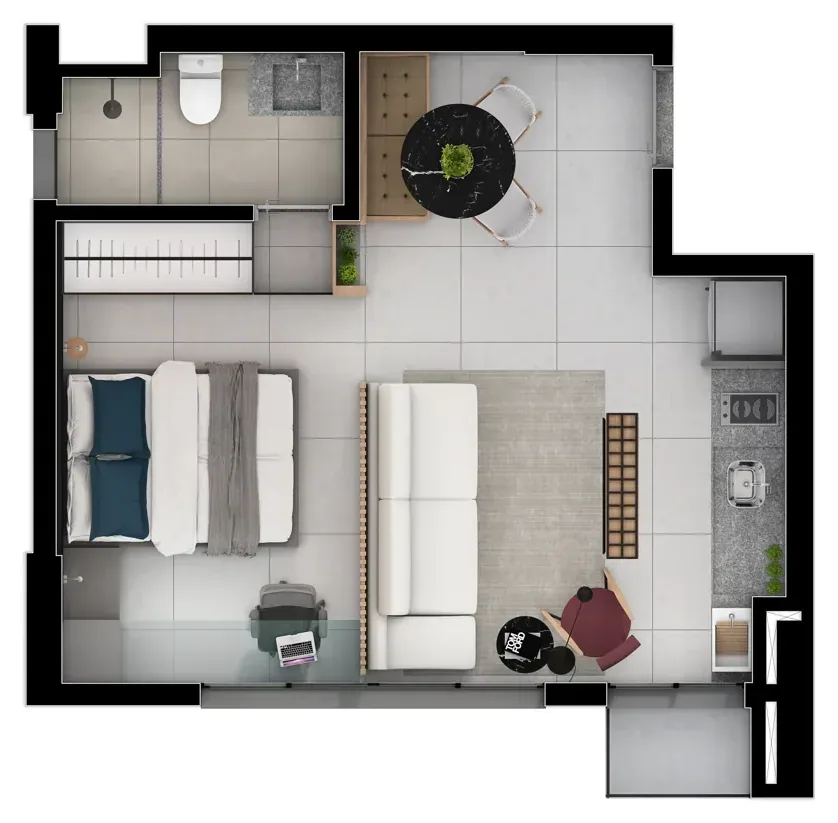 Planta do LIV: 4.7 Apartamento V04A