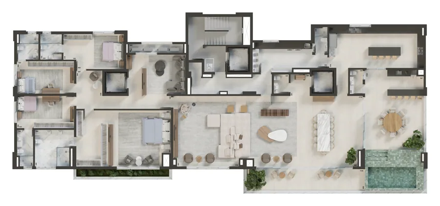 Planta do Ryad: Penthouse 01