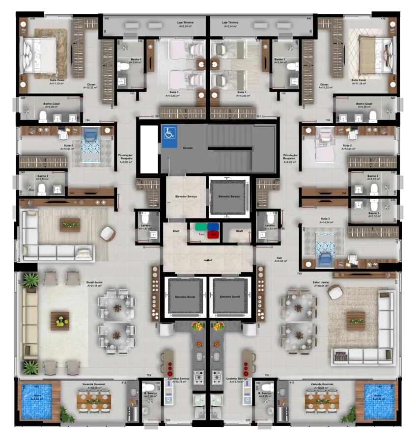 Planta do Lux Oeste: Planta