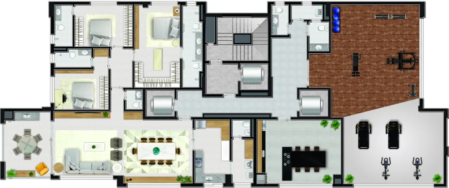 Planta do Bliss Enjoy Life: Penthouse