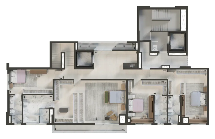 Planta do Ryad: Duplex Sup