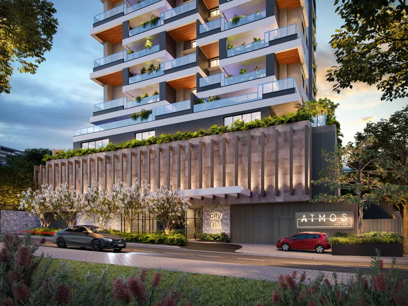 Fachada do Atmos City Design