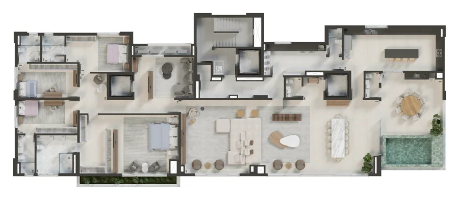 Planta do Ryad: Penthouse 03