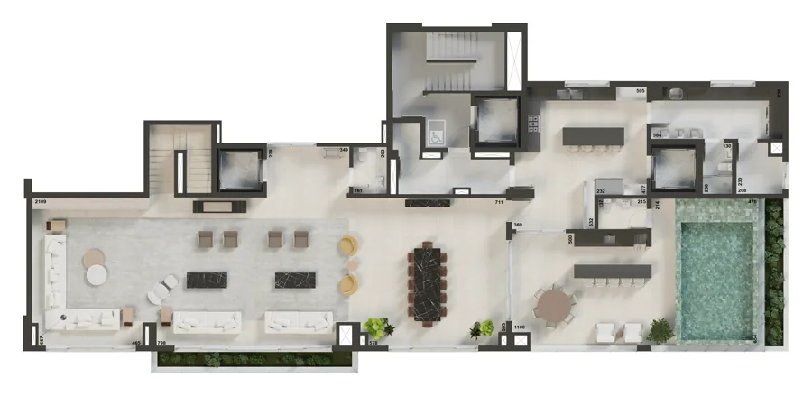 Planta do Ryad: Duplex Inf