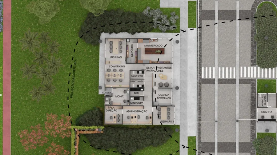 Planta do Citàge Santé: Ct Urb G3 58 Det Portaria