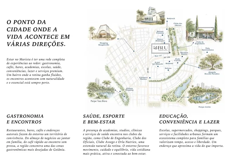 Planta do Le Blu Consciente: Planta