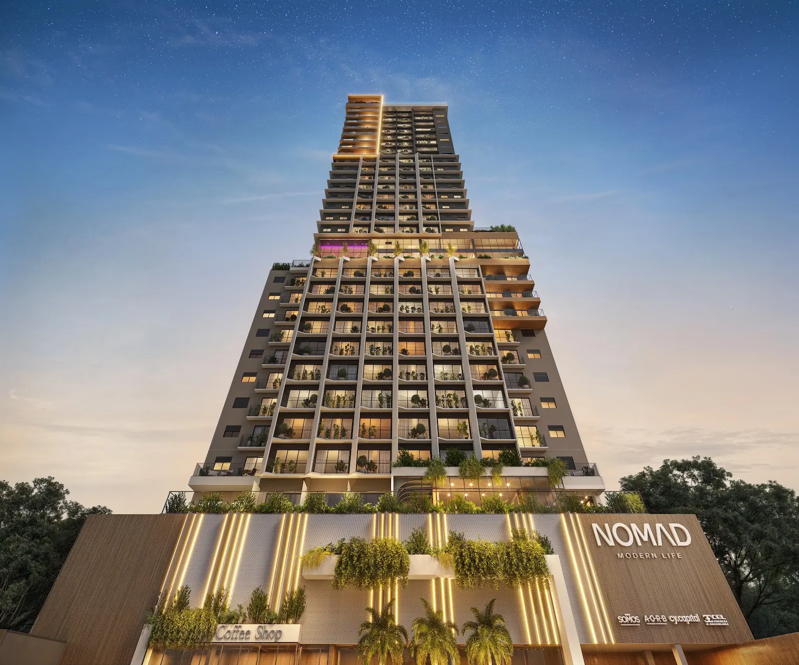 Fachada do Nomad Modern Life